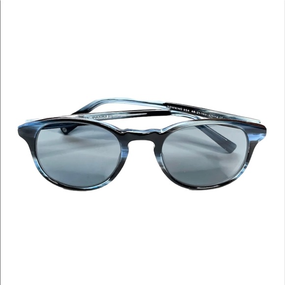 Women's Adult WARBY PARKER Blue 'Downing' 954 48-21 140 Round Sunglasses - Picture 1 of 3